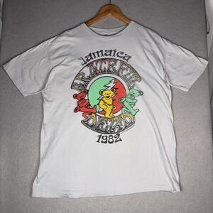 Grateful Dead White Tee with Colorful Graphic
